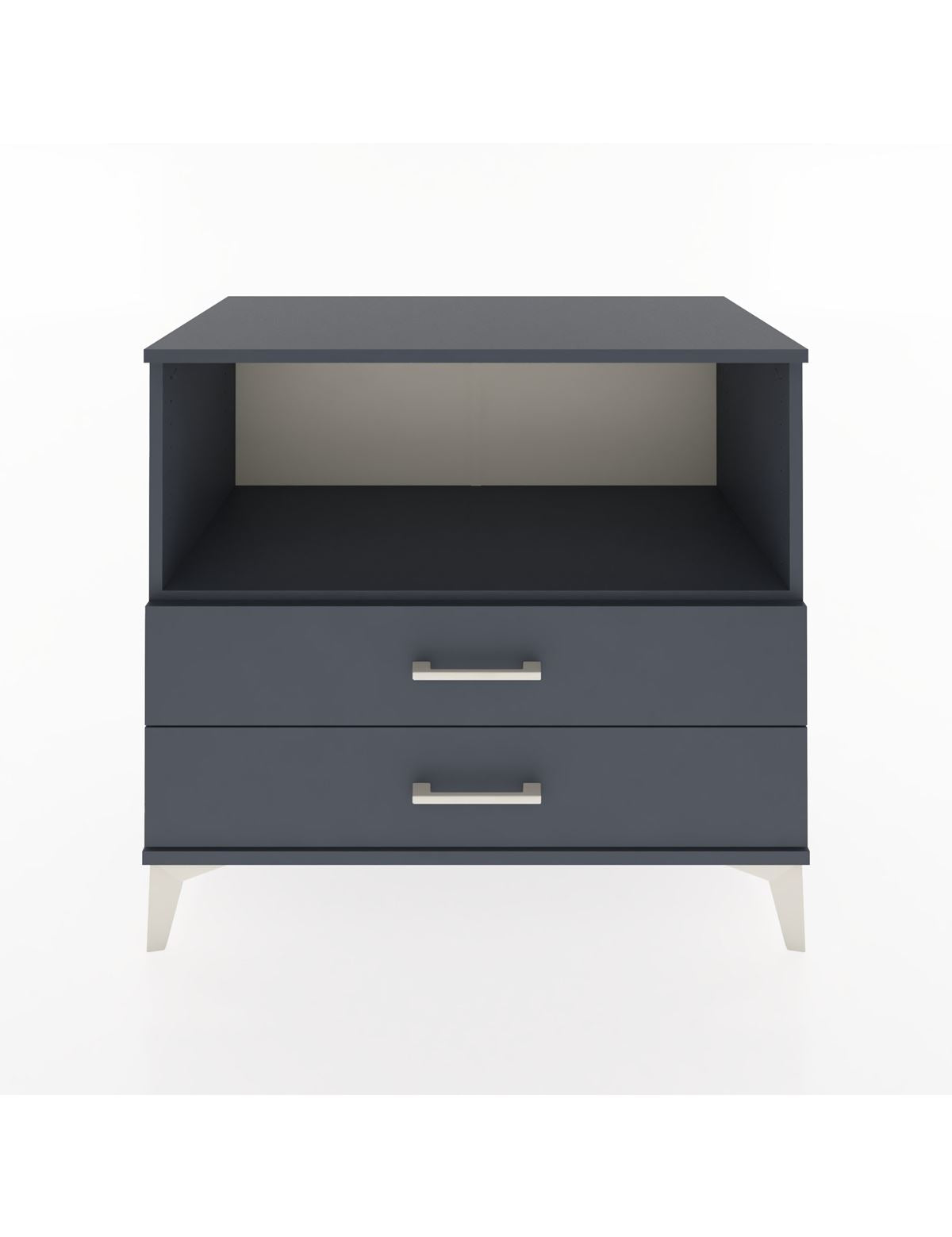 Hyperion Şifonyer Tek Raflı 2 Çekmeceli 88x44x80 Antrasit-Antrasit