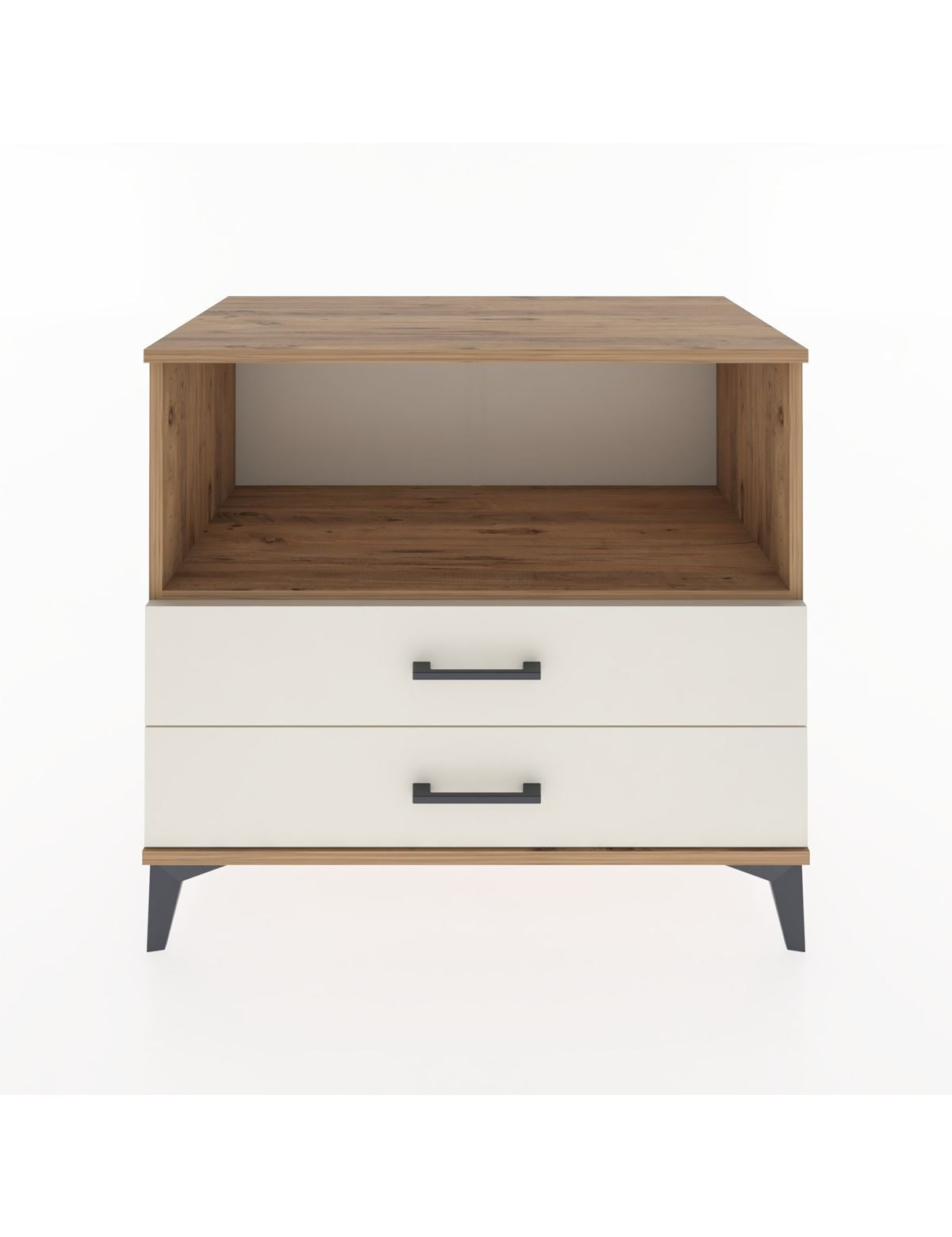 Hyperion Şifonyer Tek Raflı 2 Çekmeceli 88x44x80 Çam-Aytaşı