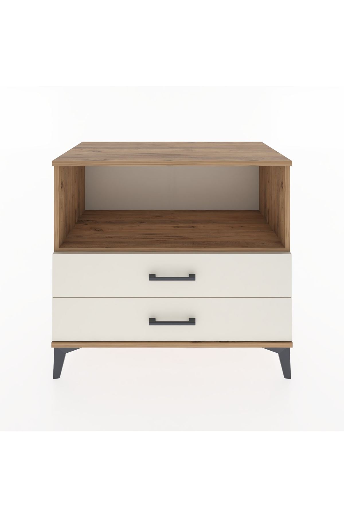 Hyperion Şifonyer Tek Raflı 2 Çekmeceli 88x44x80 Çam-Aytaşı