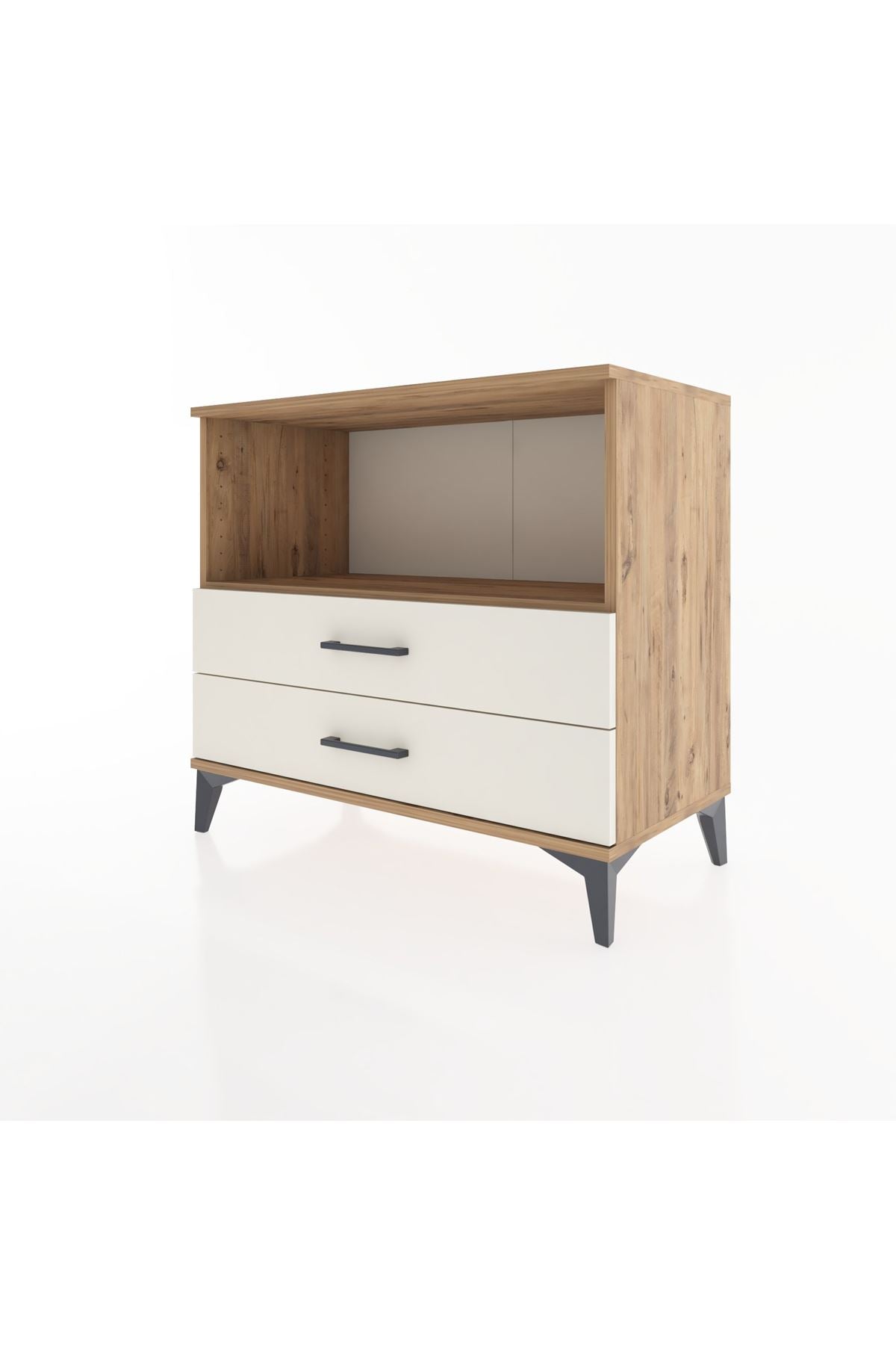 Hyperion Şifonyer Tek Raflı 2 Çekmeceli 88x44x80 Çam-Aytaşı