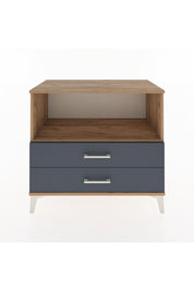 Hyperion Şifonyer Tek Raflı 2 Çekmeceli 88x44x80 Çam-Antrasit