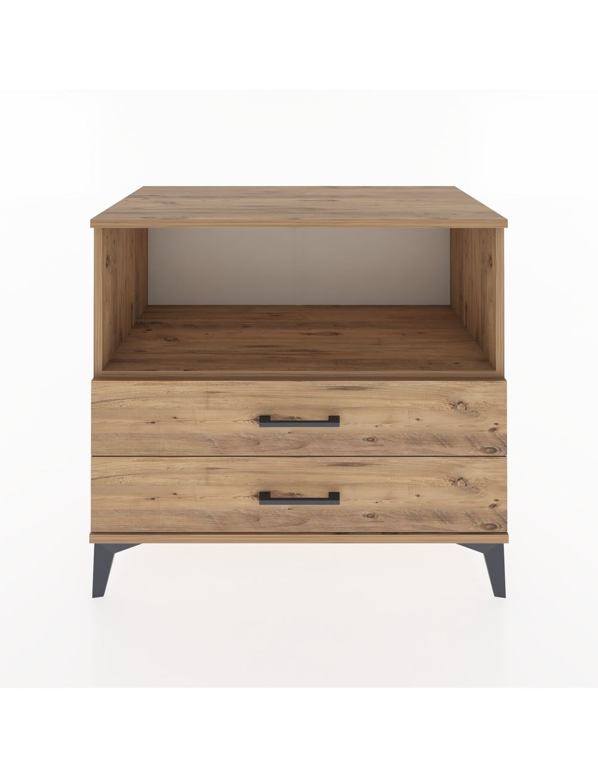 Hyperion Şifonyer Tek Raflı 2 Çekmeceli 88x44x80 Çam-Çam