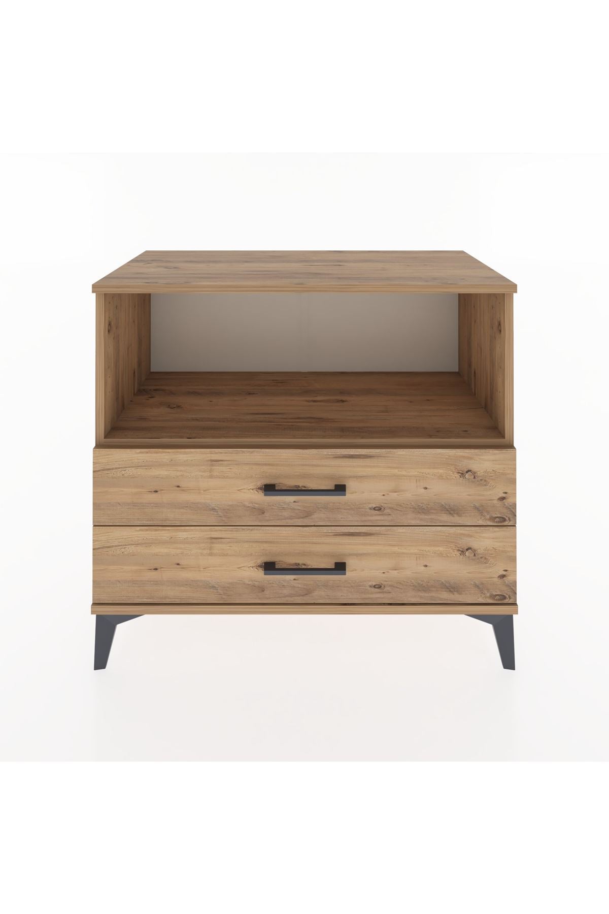 Hyperion Şifonyer Tek Raflı 2 Çekmeceli 88x44x80 Çam-Çam