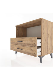 Hyperion Şifonyer Tek Raflı 2 Çekmeceli 88x44x80 Çam-Çam