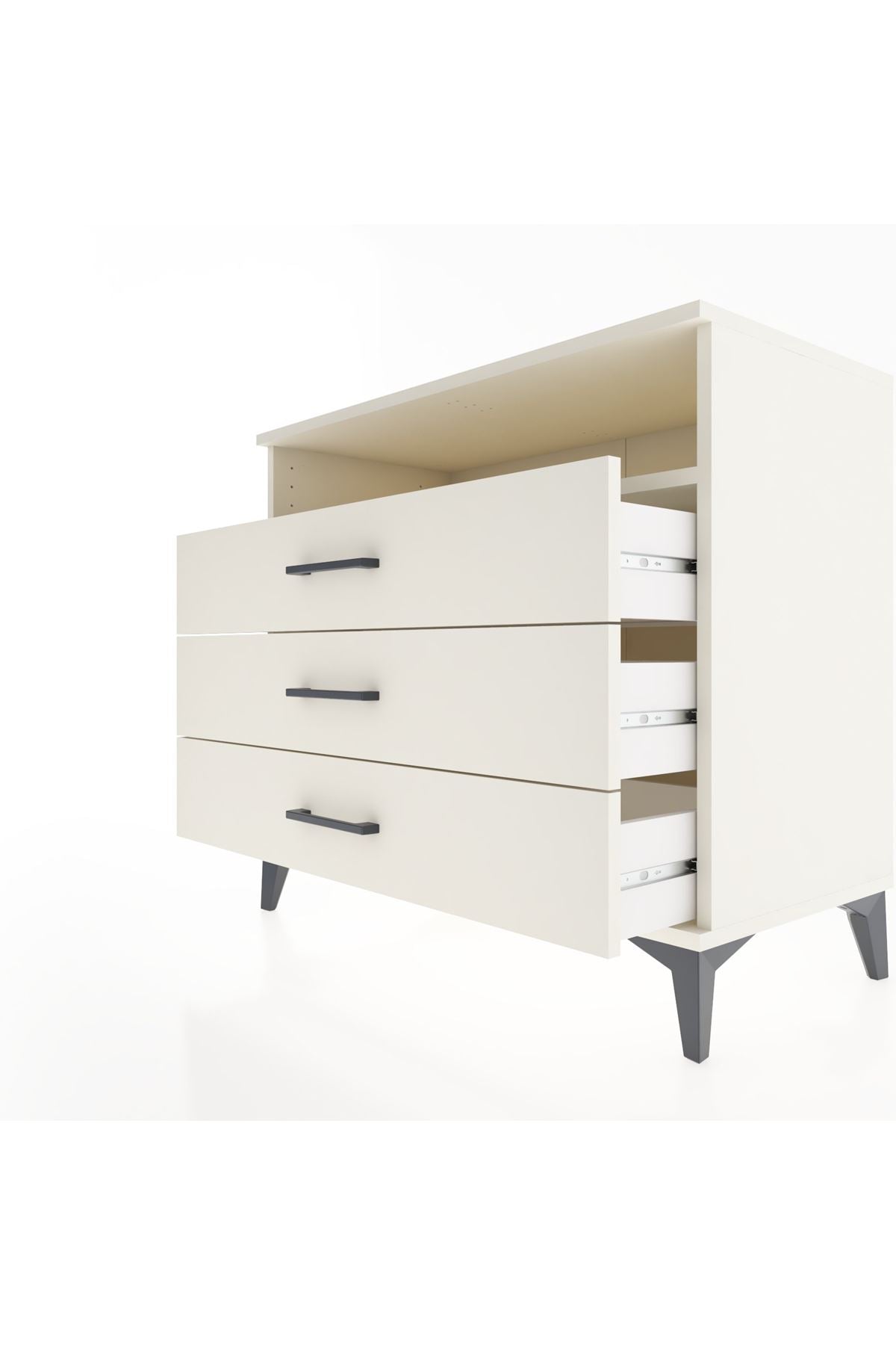 Hyperion Şifonyer Tek Raflı 3 Çekmeceli 88x44x80 Aytaşı-Aytaşı