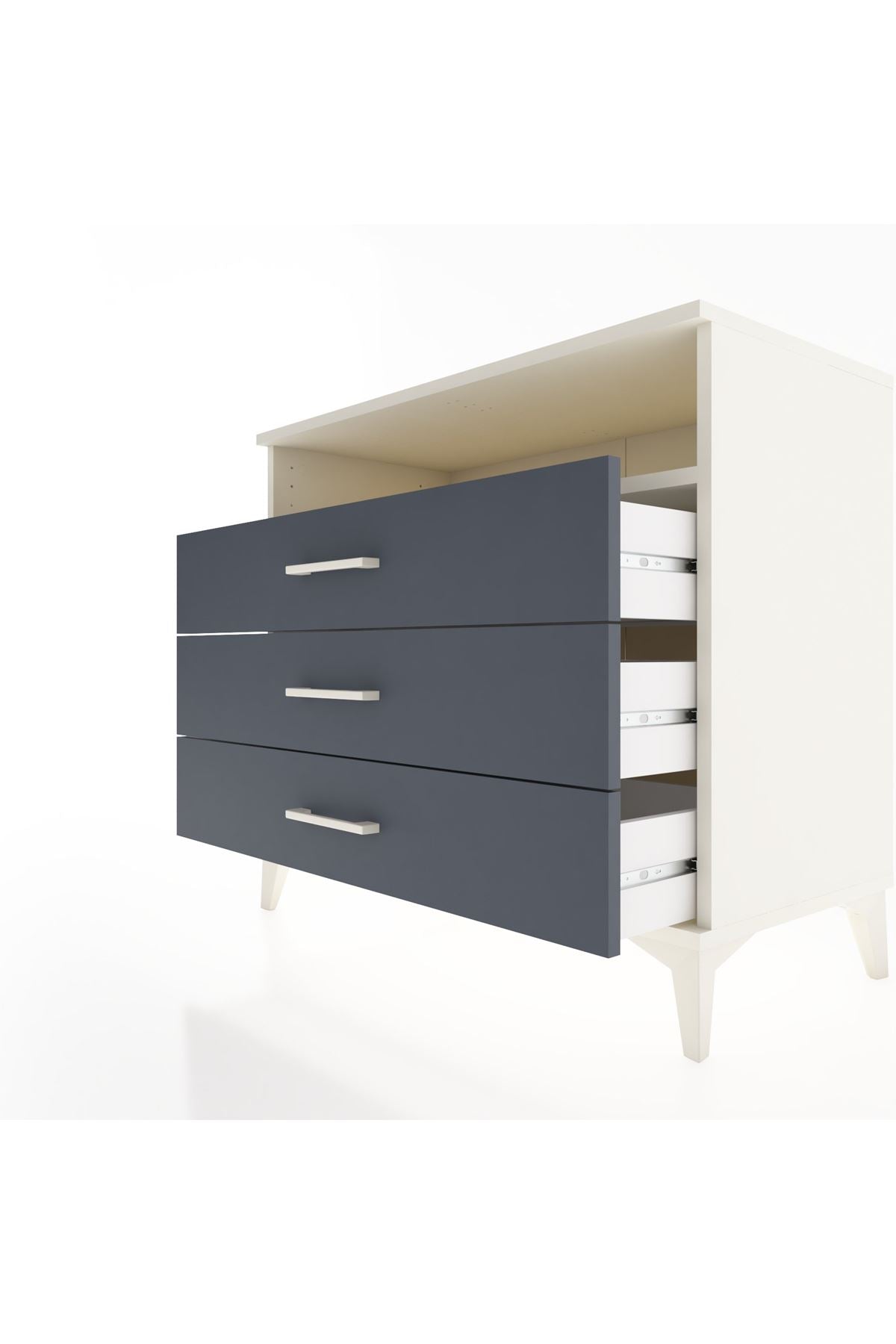 Hyperion Şifonyer Tek Raflı 3 Çekmeceli 88x44x80 Aytaşı-Antrasit