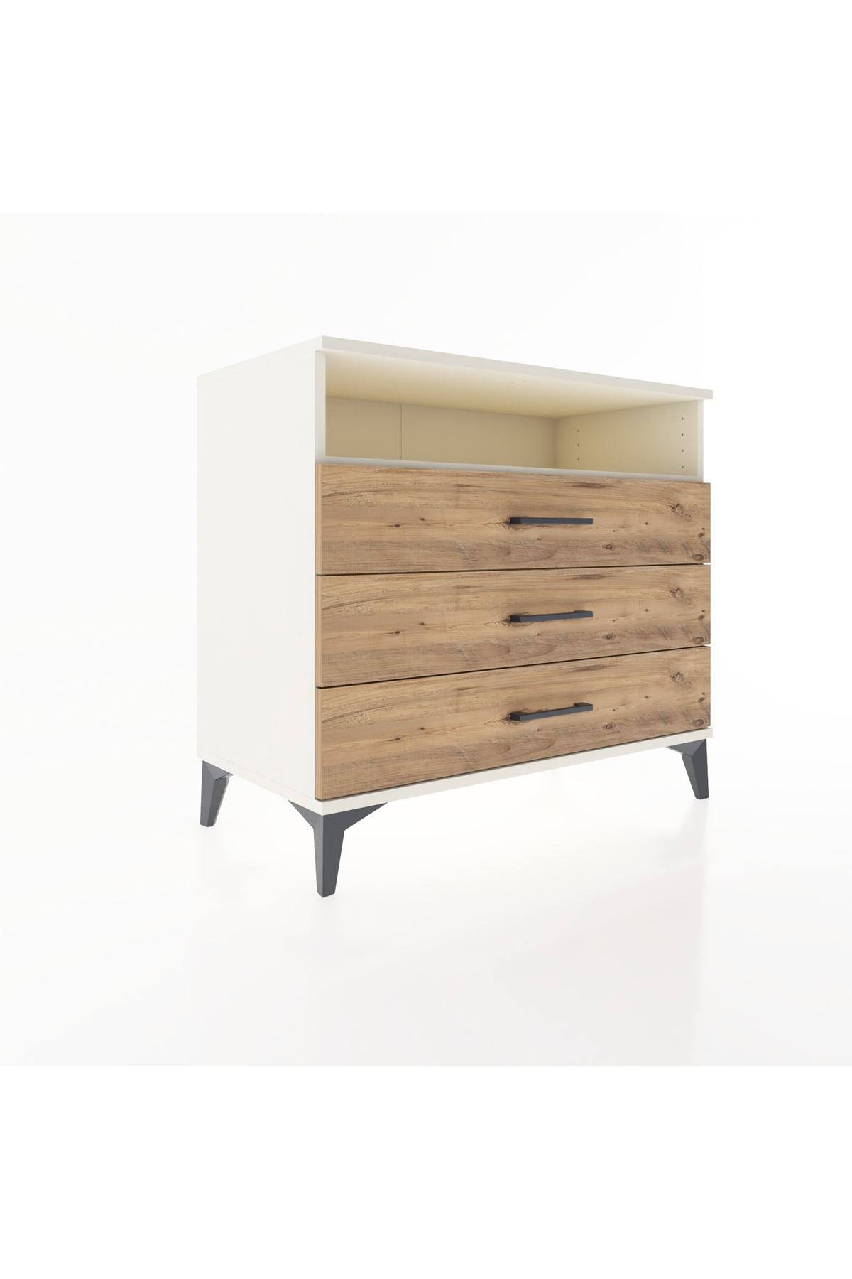 Hyperion Şifonyer Tek Raflı 3 Çekmeceli 88x44x80 Aytaşı-Çam