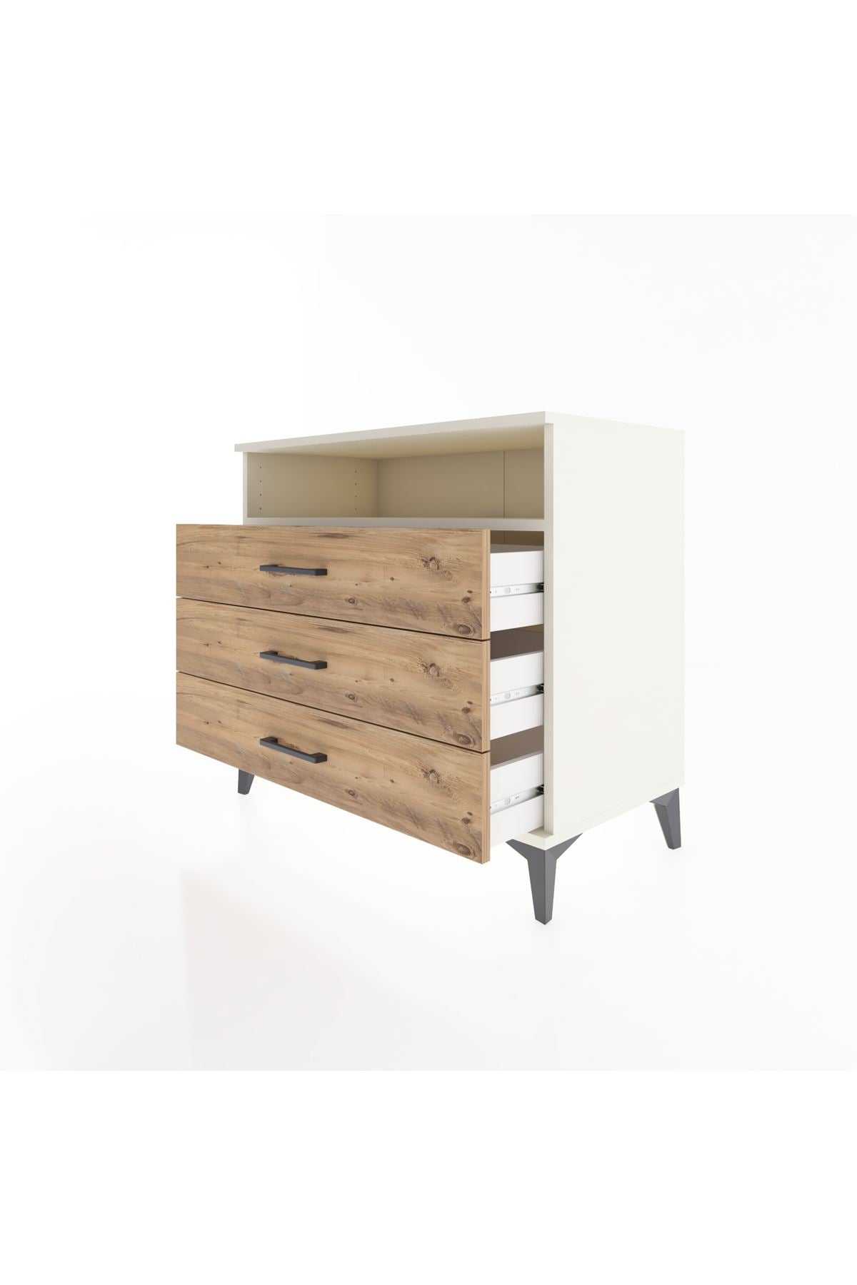 Hyperion Şifonyer Tek Raflı 3 Çekmeceli 88x44x80 Aytaşı-Çam