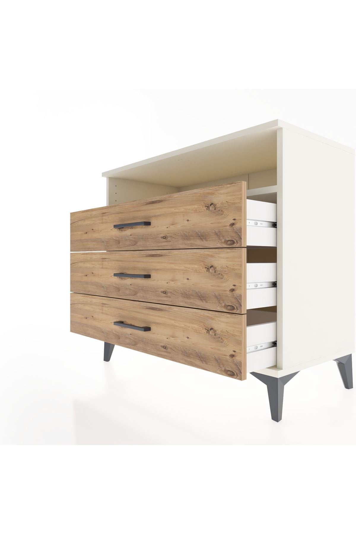 Hyperion Şifonyer Tek Raflı 3 Çekmeceli 88x44x80 Aytaşı-Çam