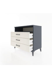 Hyperion Şifonyer Tek Raflı 3 Çekmeceli 88x44x80 Antrasit-Aytaşı