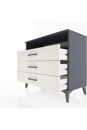 Hyperion Şifonyer Tek Raflı 3 Çekmeceli 88x44x80 Antrasit-Aytaşı