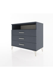 Hyperion Şifonyer Tek Raflı 3 Çekmeceli 88x44x80 Antrasit-Antrasit