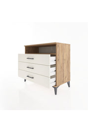 Hyperion Şifonyer Tek Raflı 3 Çekmeceli 88x44x80 Çam-Aytaşı