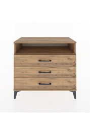 Hyperion Şifonyer Tek Raflı 3 Çekmeceli 88x44x80 Çam-Çam