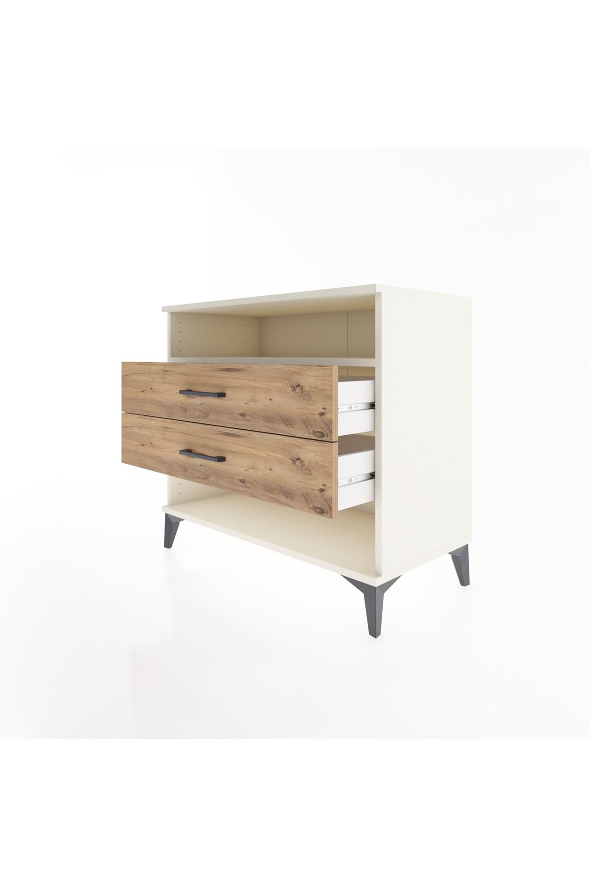 Hyperion Şifonyer Tek Raflı 2 Çekmeceli 88x44x80 Aytaşı-Çam