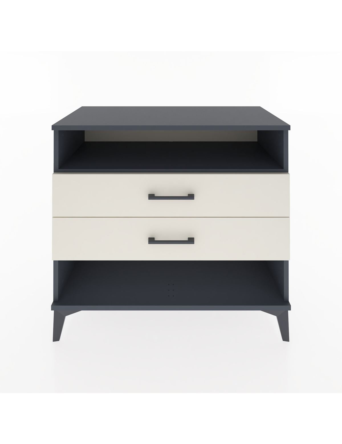 Hyperion Şifonyer Tek Raflı 2 Çekmeceli 88x44x80 Antrasit-Aytaşı