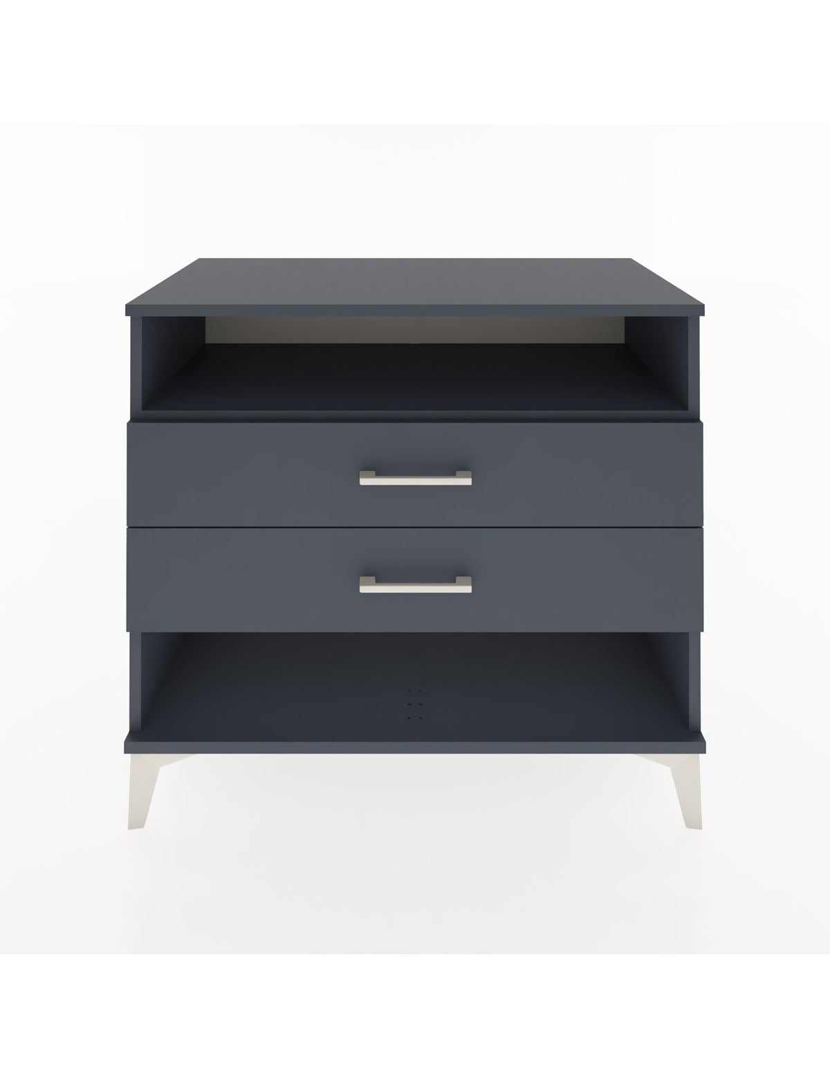 Hyperion Şifonyer Tek Raflı 2 Çekmeceli 88x44x80 Antrasit-Antrasit