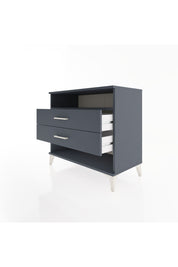 Hyperion Şifonyer Tek Raflı 2 Çekmeceli 88x44x80 Antrasit-Antrasit