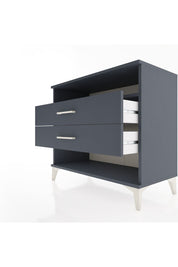 Hyperion Şifonyer Tek Raflı 2 Çekmeceli 88x44x80 Antrasit-Antrasit