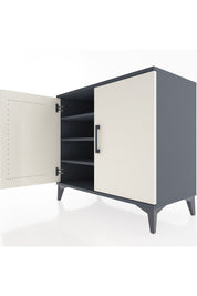 Hyperion Şifonyer 3 Raflı 2 Kapaklı 88x44x80 Antrasit-Aytaşı