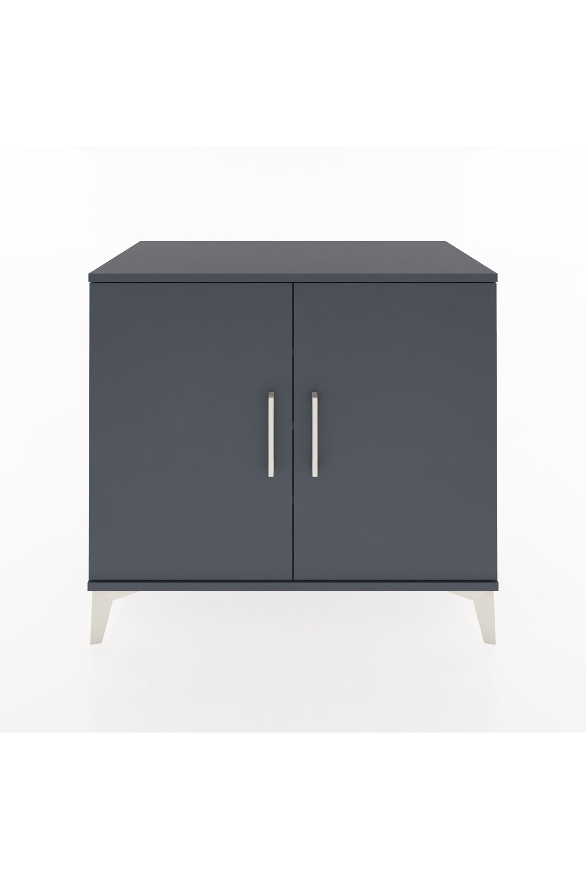 Hyperion Şifonyer 3 Raflı 2 Kapaklı 88x44x80 Antrasit-Antrasit