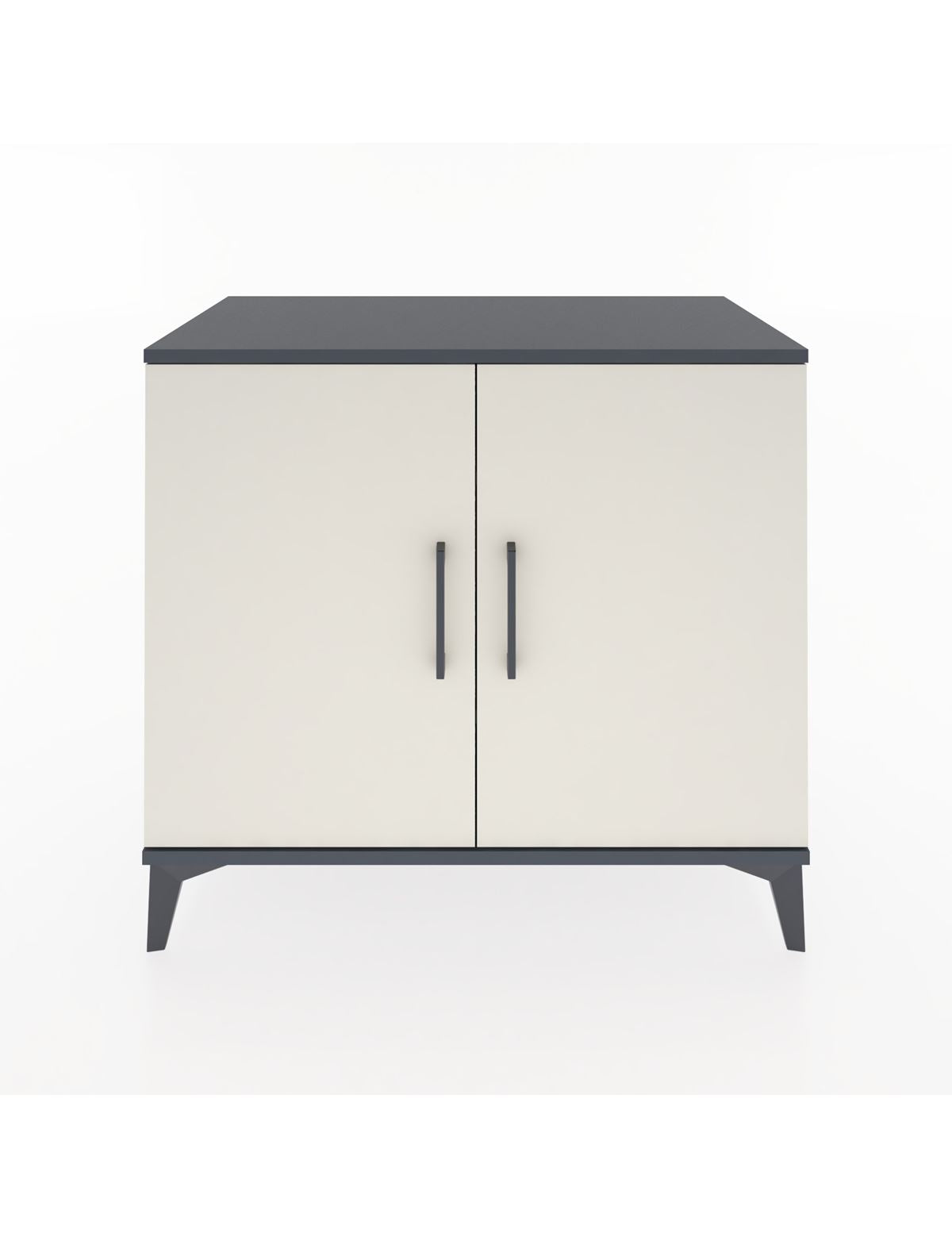 Hyperion Şifonyer 2 Raflı 2 Kapaklı 88x44x80 Antrasit-Aytaşı