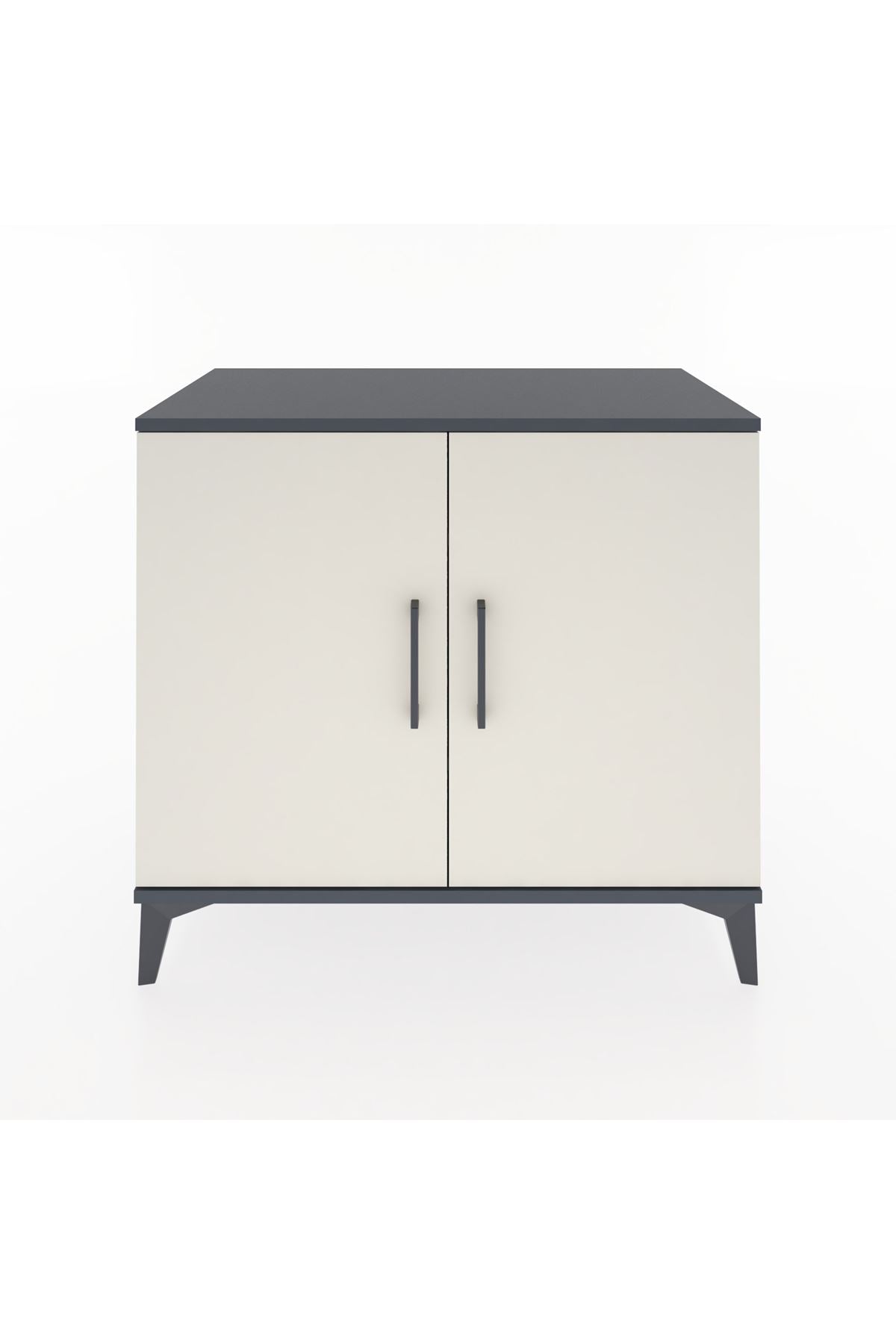 Hyperion Şifonyer 2 Raflı 2 Kapaklı 88x44x80 Antrasit-Aytaşı