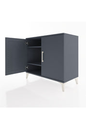 Hyperion Şifonyer 2 Raflı 2 Kapaklı 88x44x80 Antrasit-Antrasit