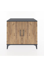 Hyperion Şifonyer 2 Raflı 2 Kapaklı 88x44x80 Antrasit-Çam