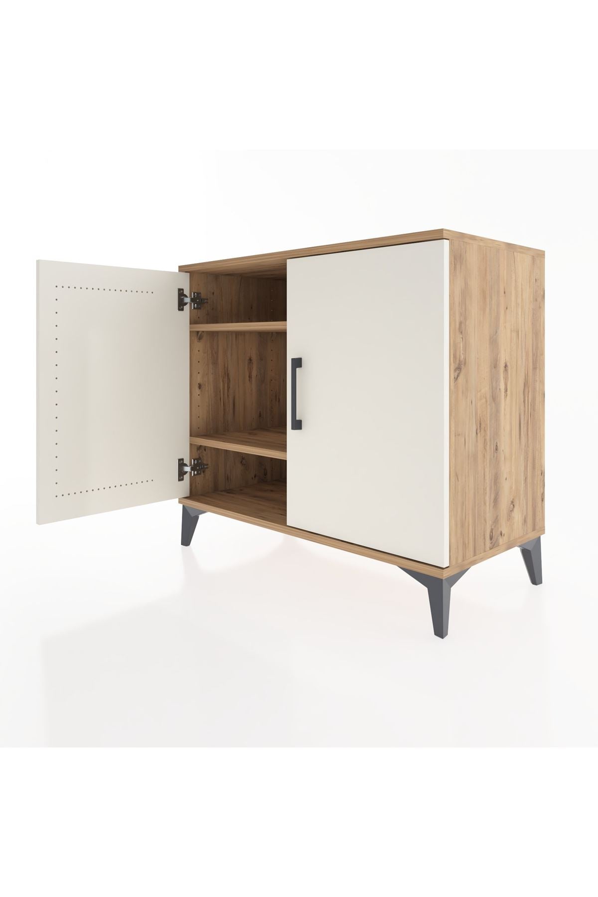 Hyperion Şifonyer 2 Raflı 2 Kapaklı 88x44x80 Çam-Aytaşı