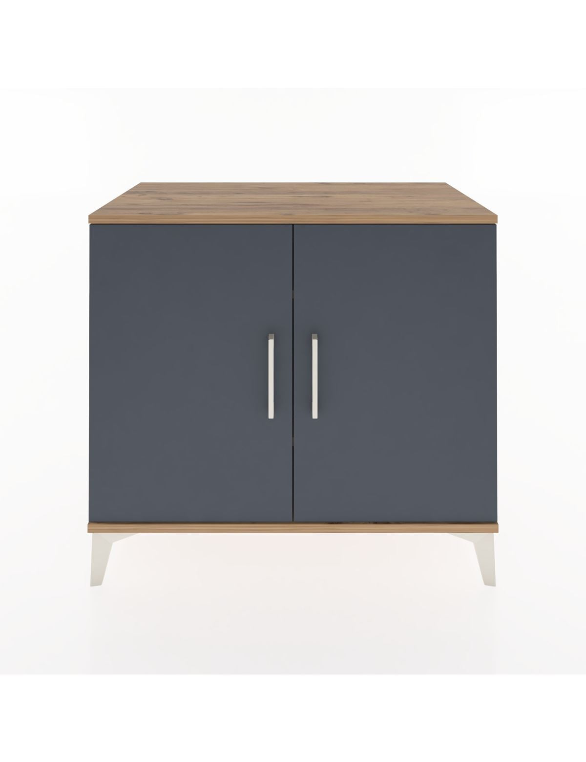 Hyperion Şifonyer 2 Raflı 2 Kapaklı 88x44x80 Çam-Antrasit