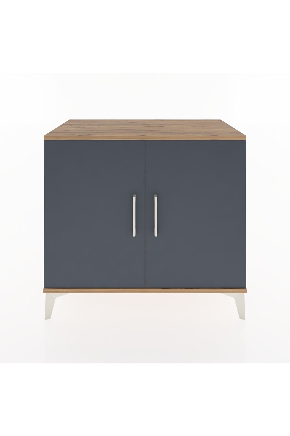 Hyperion Şifonyer 2 Raflı 2 Kapaklı 88x44x80 Çam-Antrasit