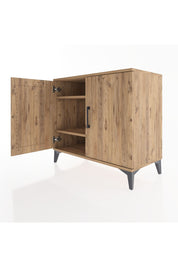 Hyperion Şifonyer 2 Raflı 2 Kapaklı 88x44x80 Çam-Çam