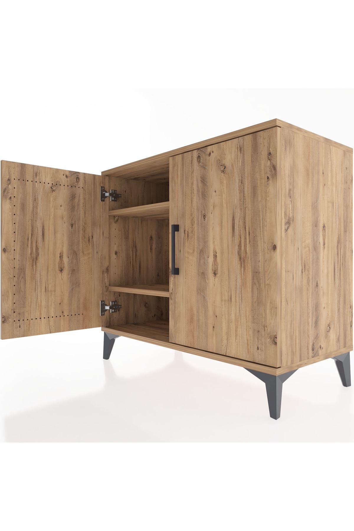 Hyperion Şifonyer 2 Raflı 2 Kapaklı 88x44x80 Çam-Çam