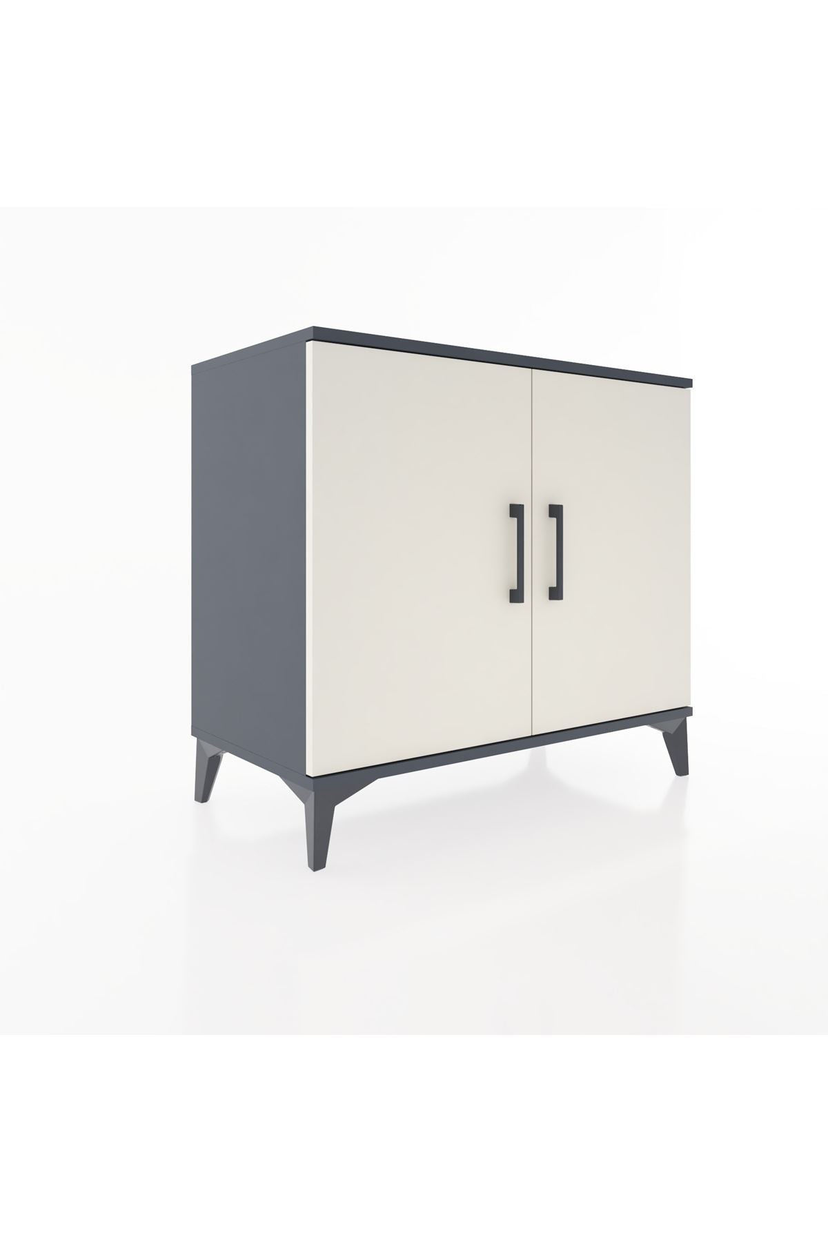 Hyperion Şifonyer Tek Raflı 2 Kapaklı 88x44x80 Antrasit-Aytaşı