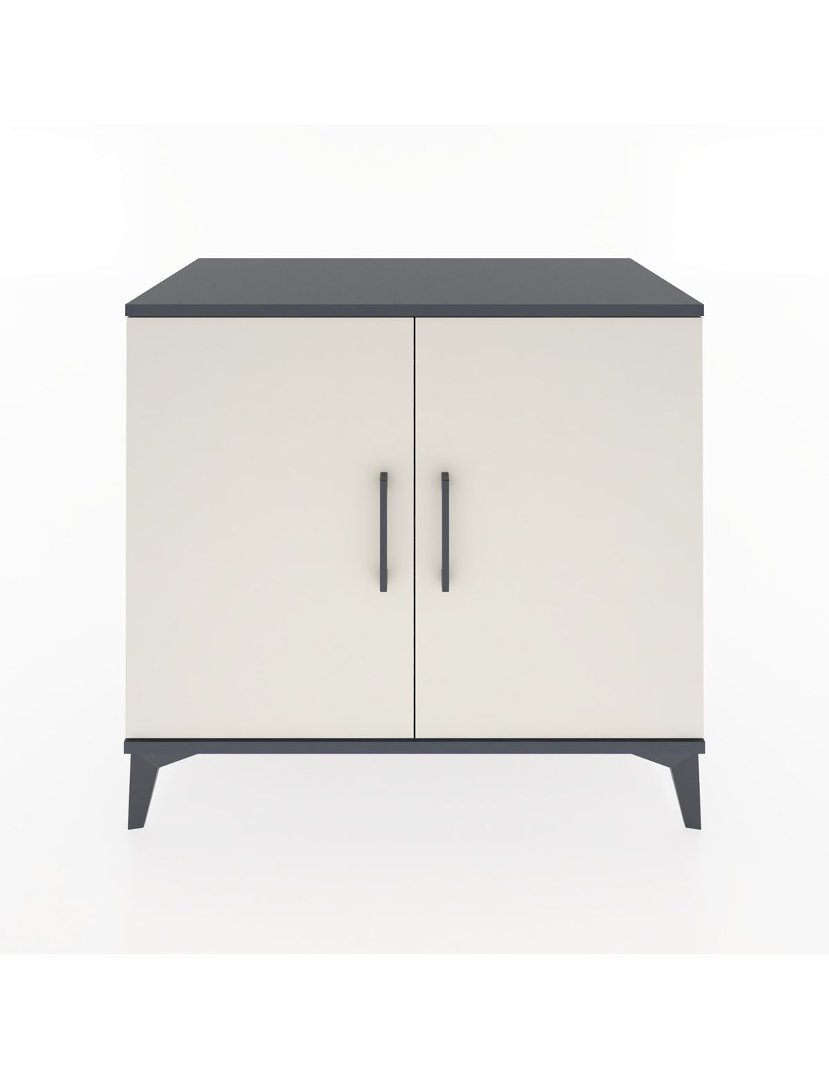 Hyperion Şifonyer Tek Raflı 2 Kapaklı 88x44x80 Antrasit-Aytaşı