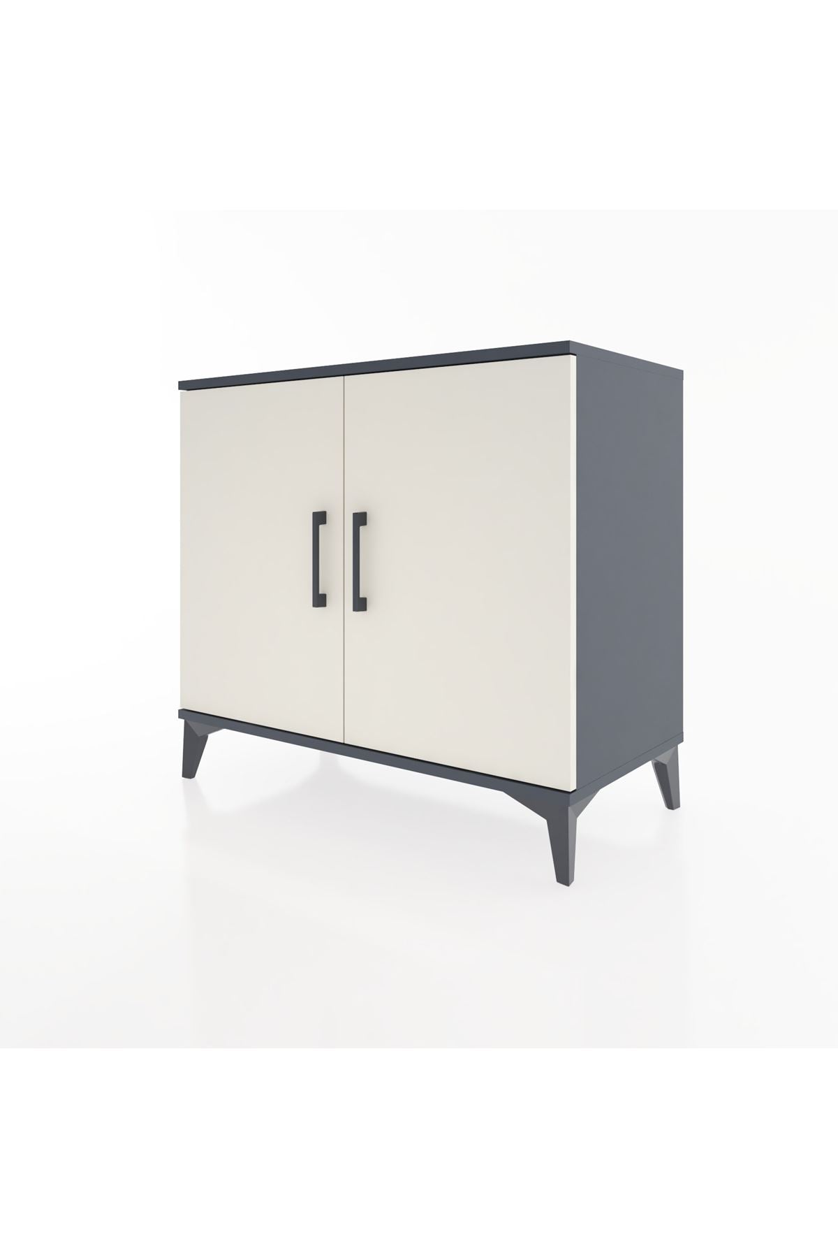 Hyperion Şifonyer Tek Raflı 2 Kapaklı 88x44x80 Antrasit-Aytaşı