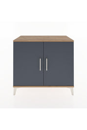 Hyperion Şifonyer Tek Raflı 2 Kapaklı 88x44x80 Çam-Antrasit