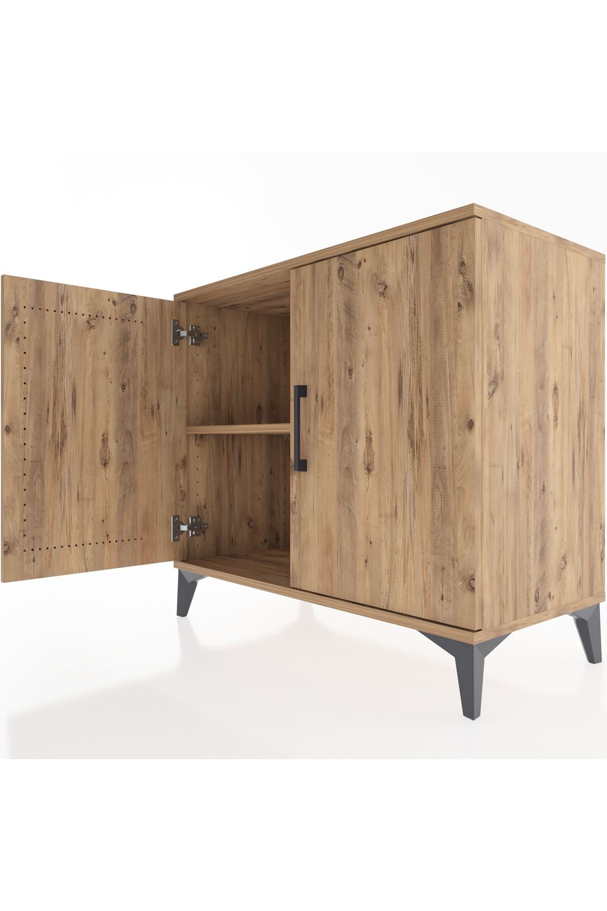 Hyperion Şifonyer Tek Raflı 2 Kapaklı 88x44x80 Çam-Çam