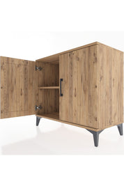 Hyperion Şifonyer Tek Raflı 2 Kapaklı 88x44x80 Çam-Çam