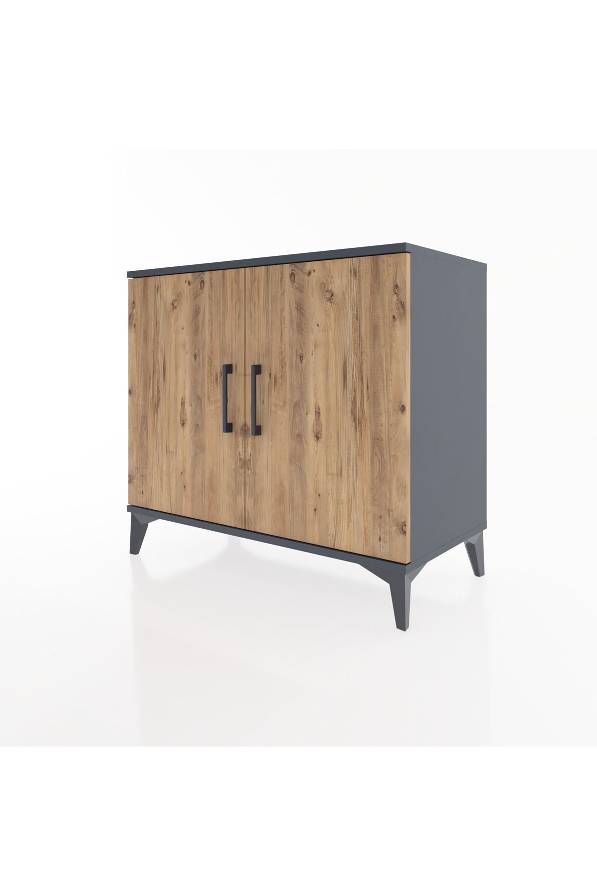 Hyperion Şifonyer 2 Kapaklı 88x44x80 Antrasit-Çam