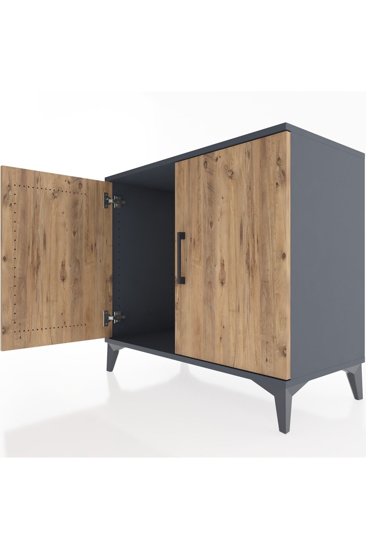 Hyperion Şifonyer 2 Kapaklı 88x44x80 Antrasit-Çam