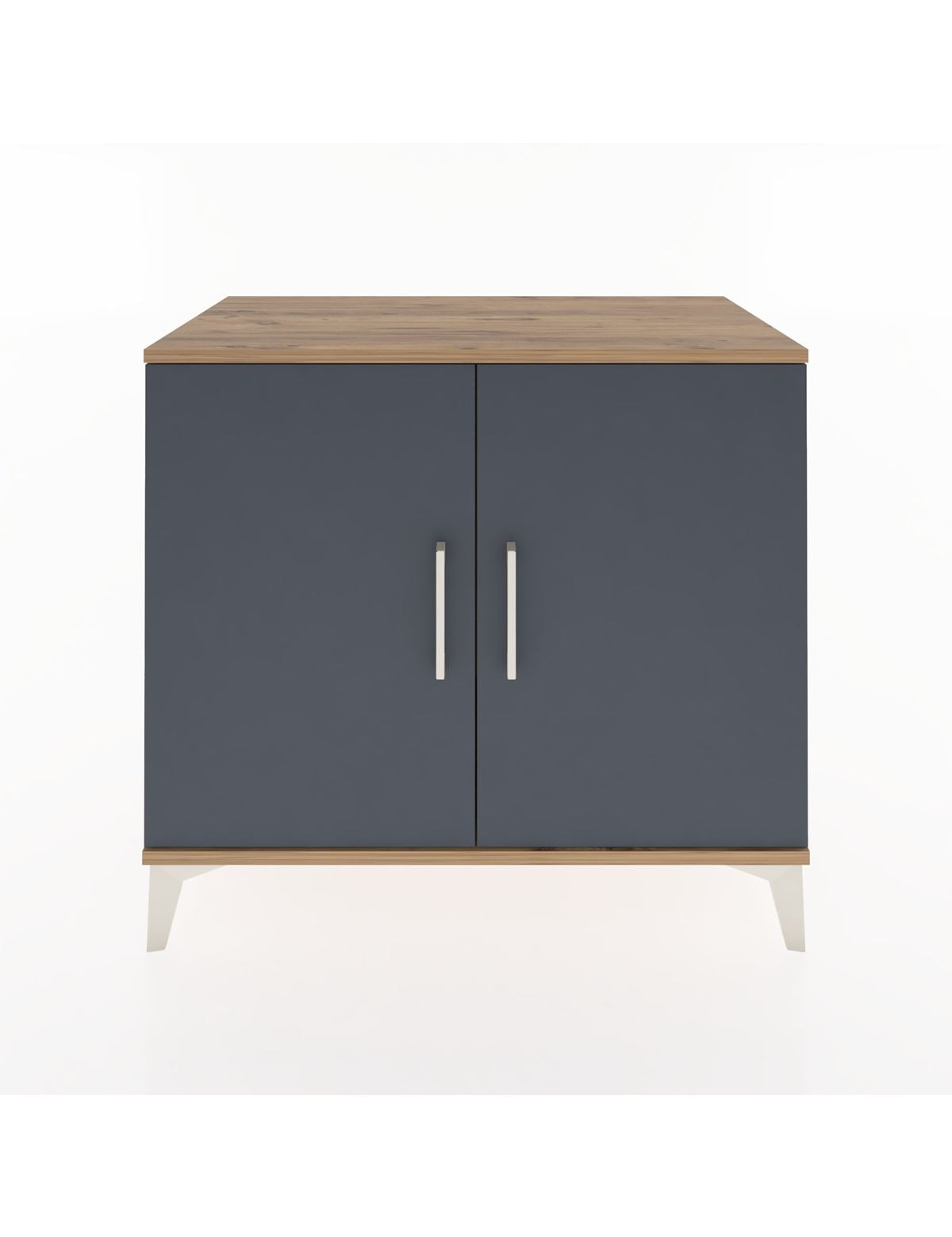 Hyperion Şifonyer 2 Kapaklı 88x44x80 Çam-Antrasit