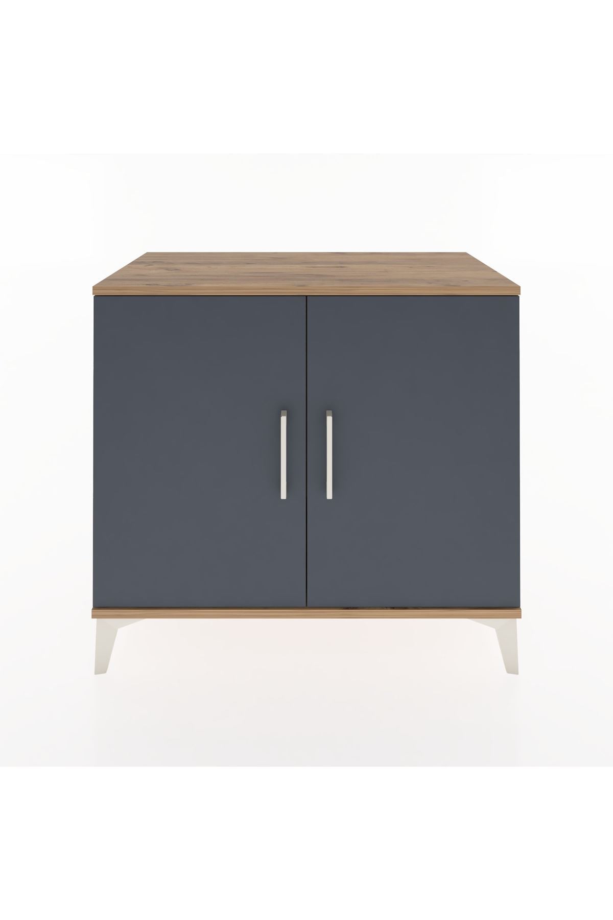 Hyperion Şifonyer 2 Kapaklı 88x44x80 Çam-Antrasit