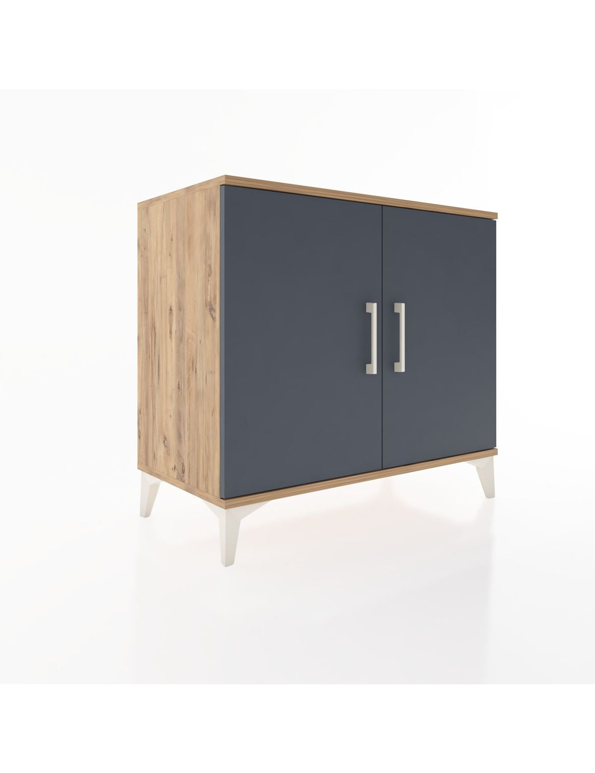 Hyperion Şifonyer 2 Kapaklı 88x44x80 Çam-Antrasit