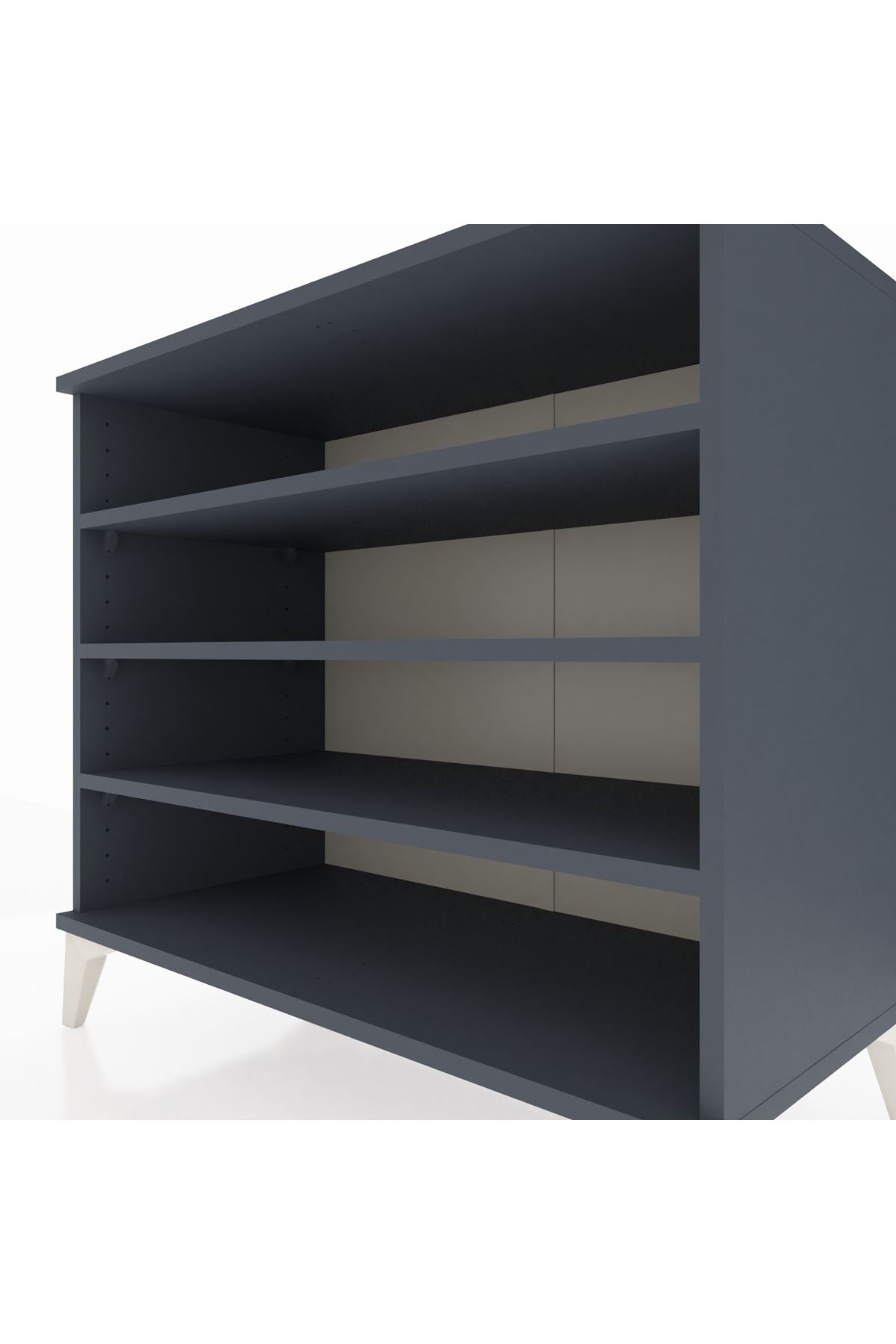 Hyperion Şifonyer 3 Raflı 88x44x80 Antrasit-Antrasit