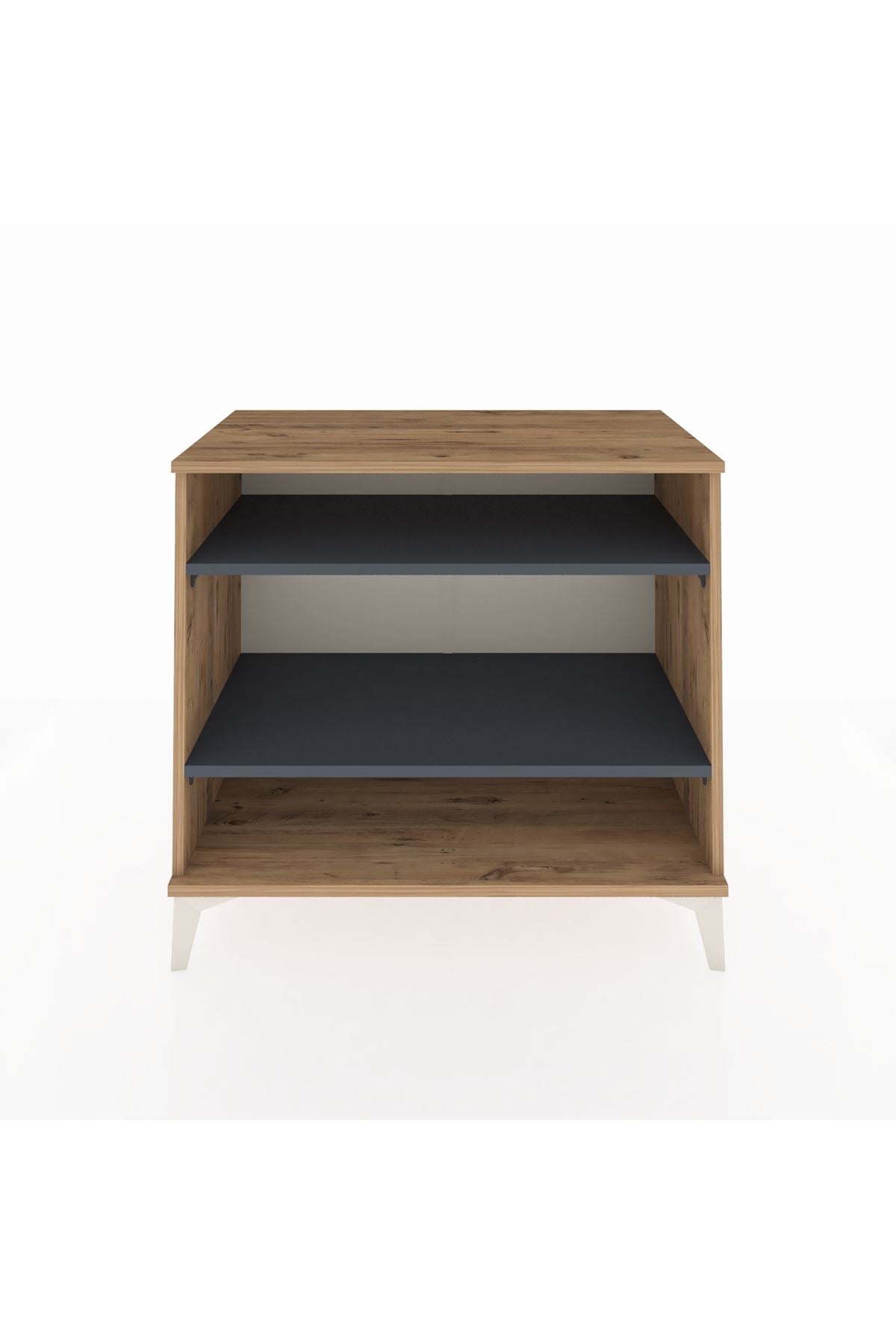 Hyperion Şifonyer 2 Raflı 88x44x80 Çam-Antrasit