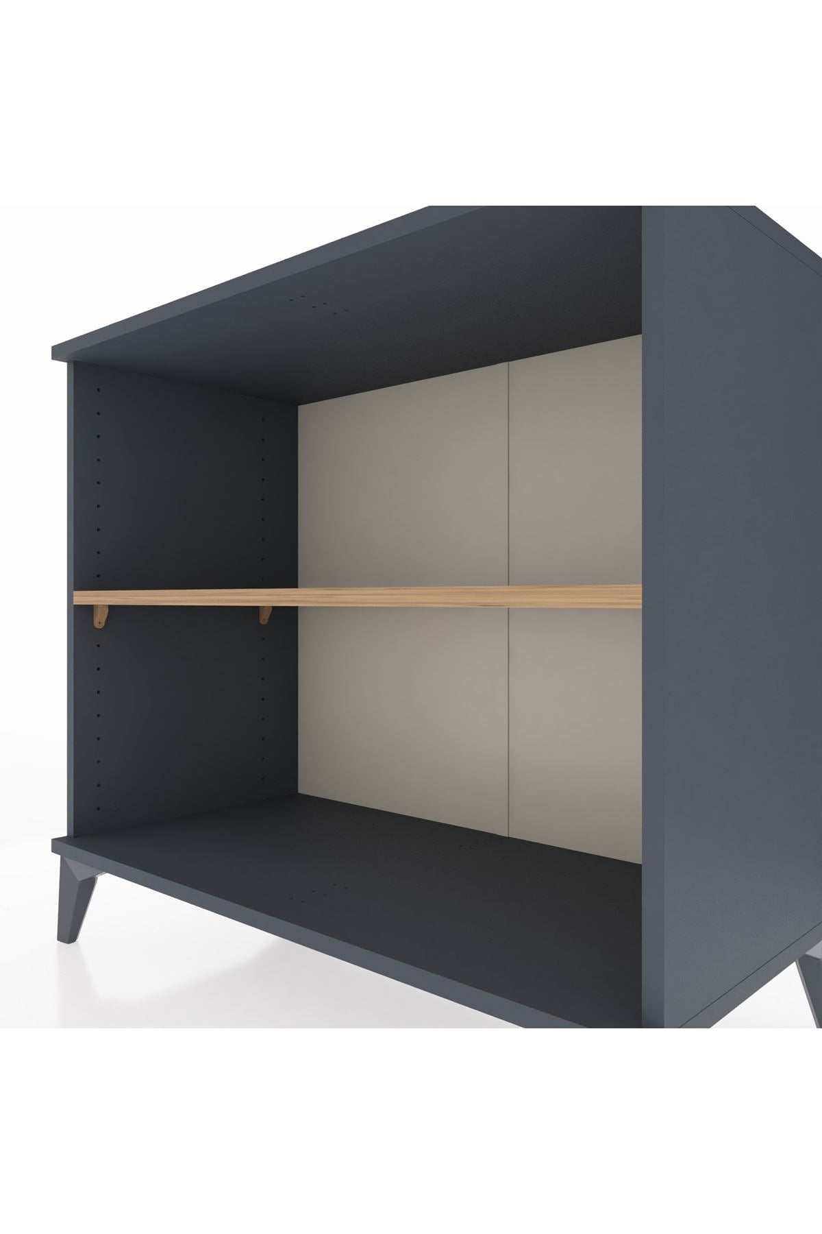 Hyperion Şifonyer Tek Raflı 88x44x80 Antrasit-Çam