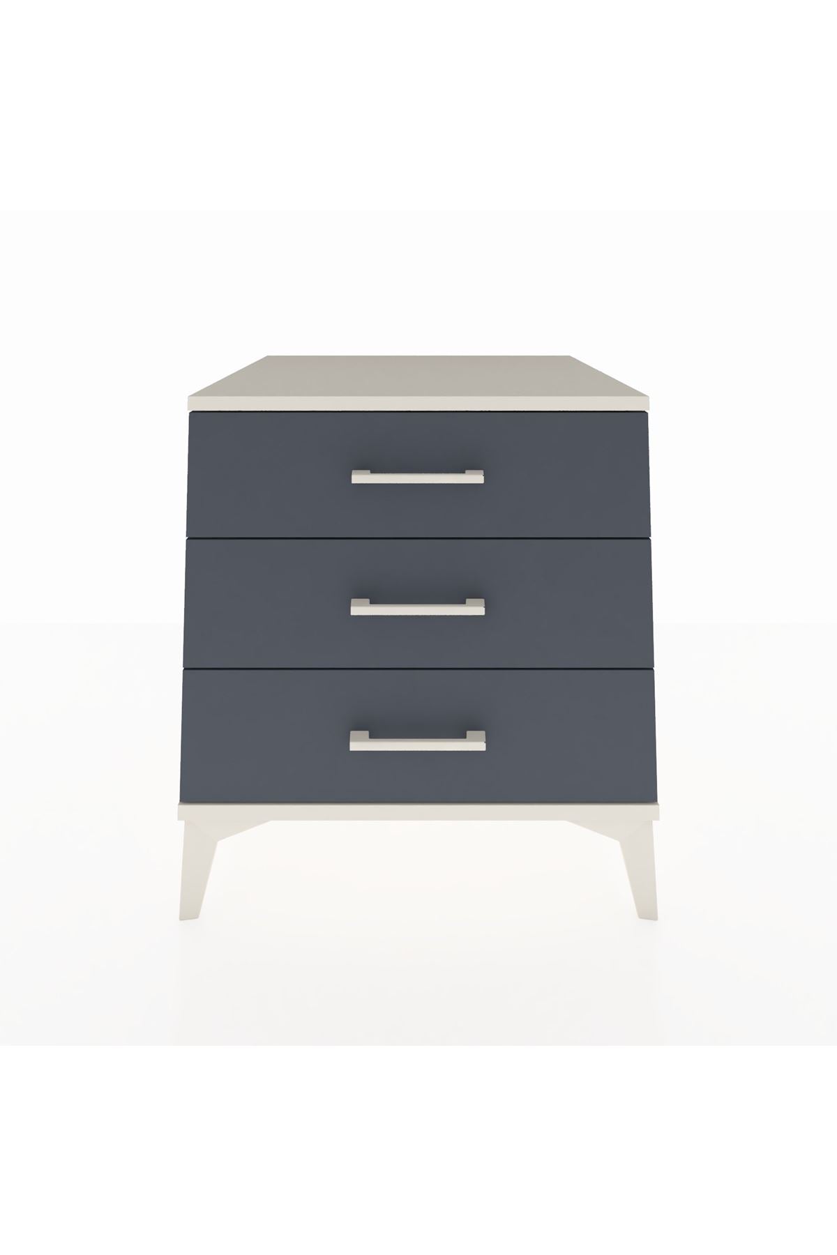 Kronos Komodin 3 Çekmeceli 60x59x64 Aytaşı-Antrasit