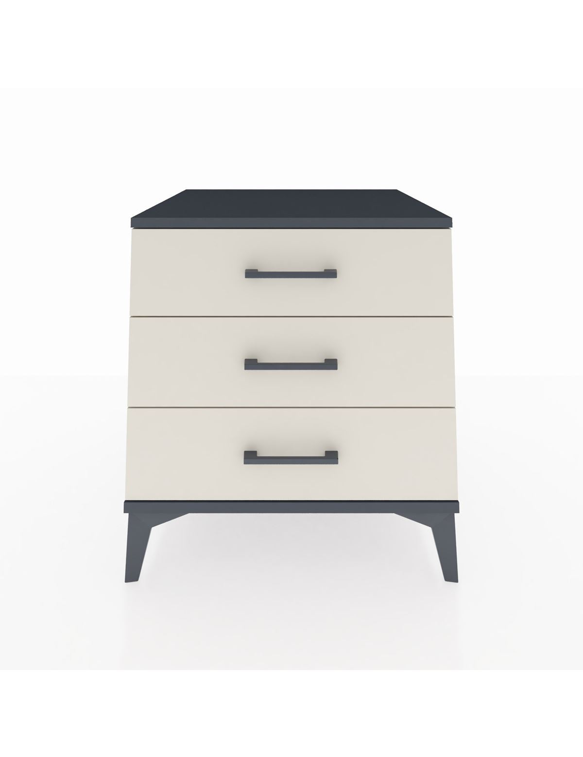 Kronos Komodin 3 Çekmeceli 60x59x64 Antrasit-Aytaşı